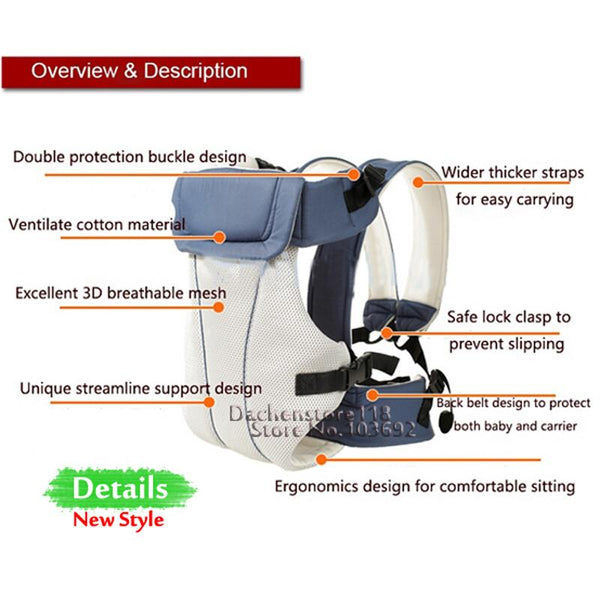 Breathable Multi functional Infant Baby Sling